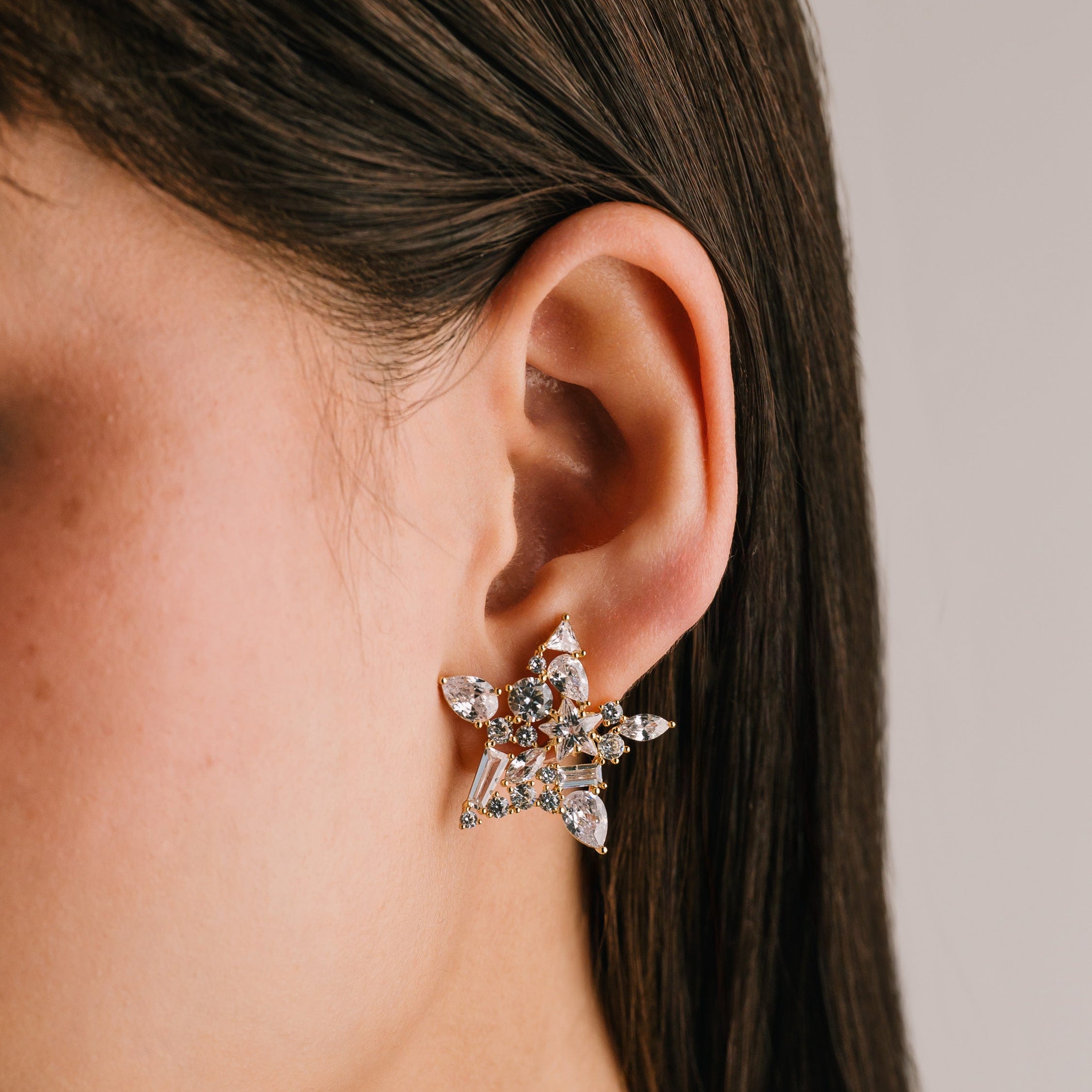 Debut Star Stud Earrings for Women - Sterling Silver Holiday Jewelry Gift Set - Perfect for Christmas, Party & Special Occasions