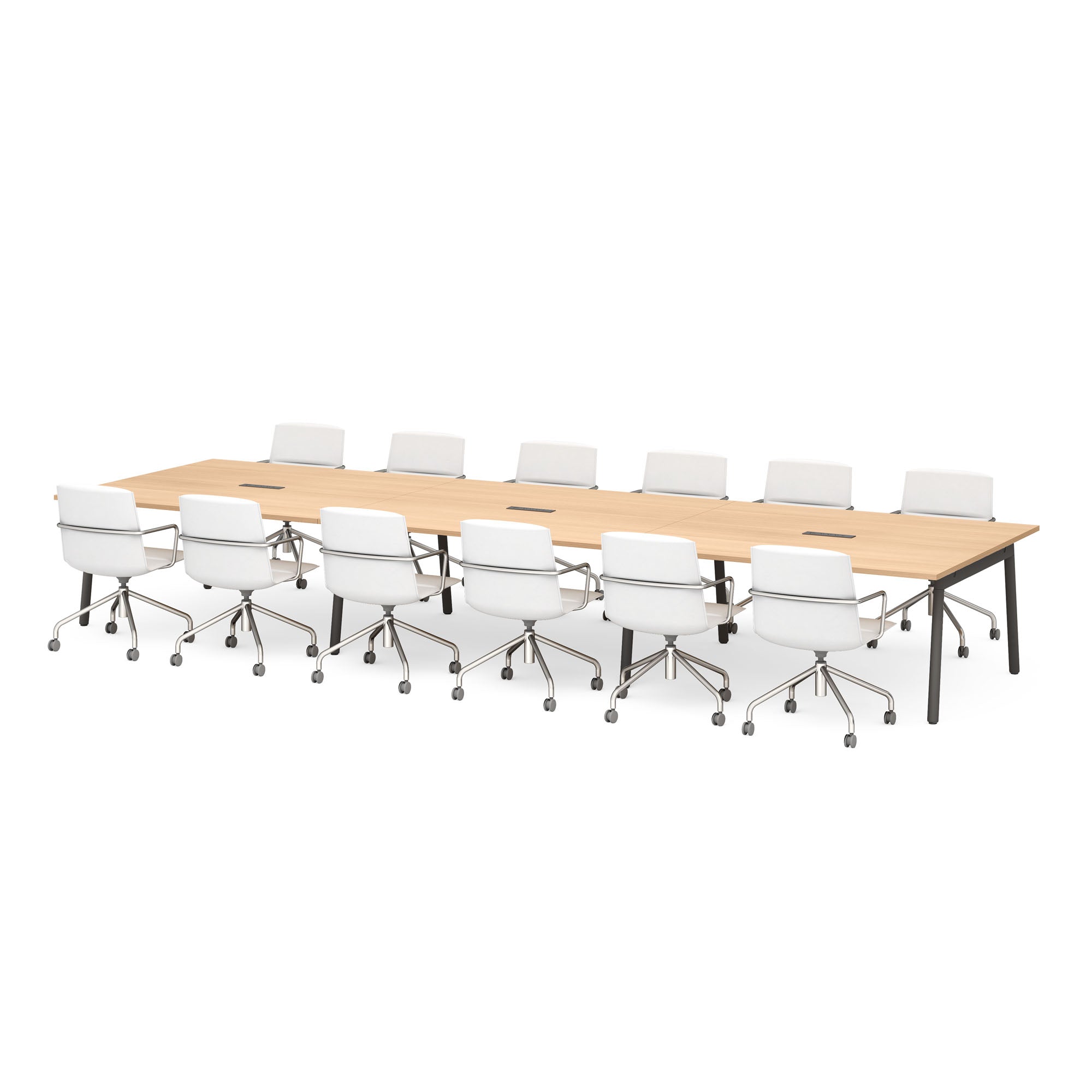 Premium Series A Scale Rectangular Conference Table - Modern Office Furniture for Meetings & Collaborative Workspaces