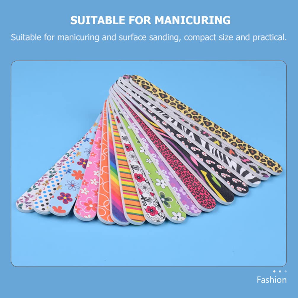 FOMIYES 50pcs Professional Nail Files & Buffers Set - Manicure Pedicure Tools for Nail Polishing, Shaping & Shining - Nail Art Supplies for Gel Polish & Home Care - Perfect for Salons, DIY Nails & At-Home Grooming