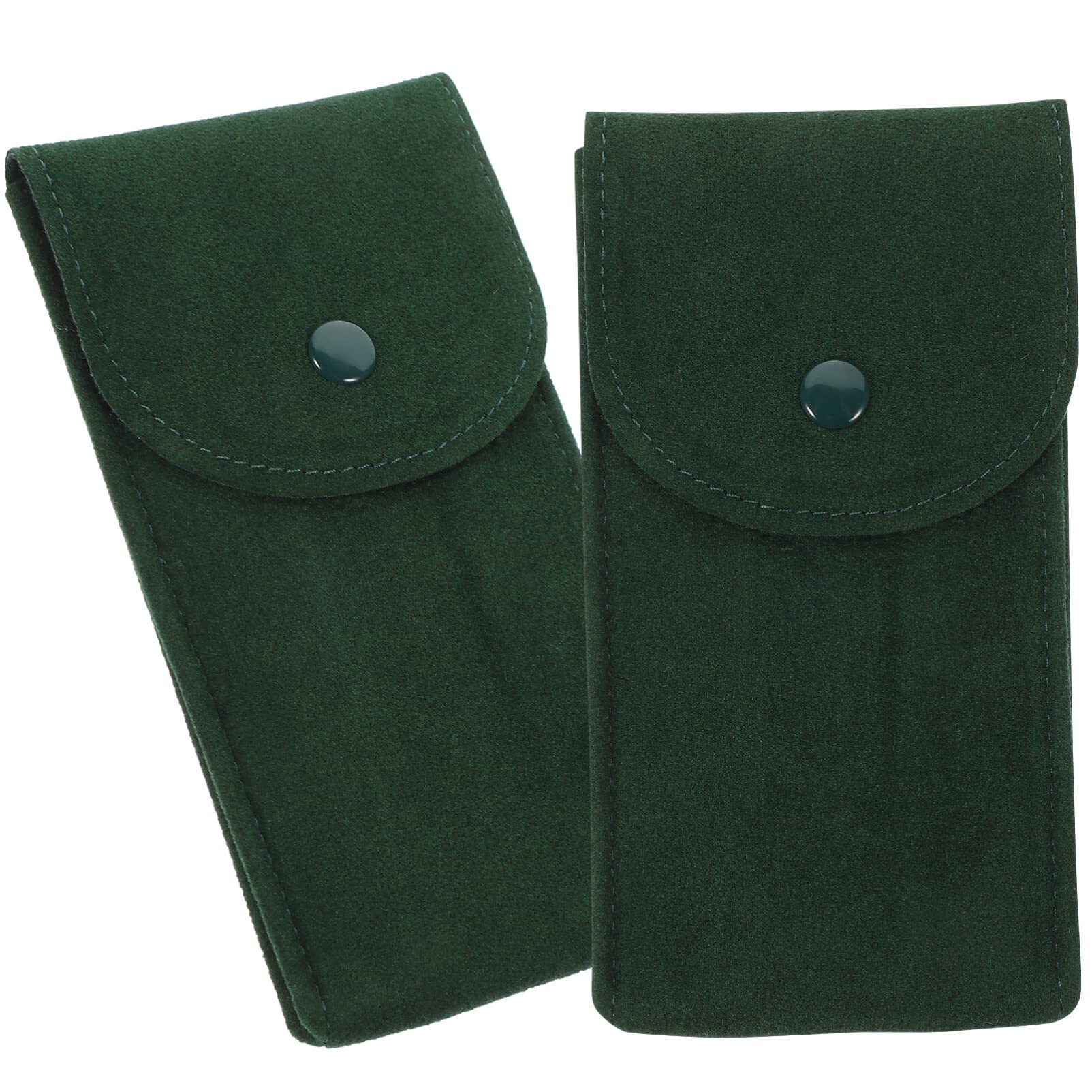 PATKAW Watch Protection Pouch - 2 Pack Soft Flannel Travel Watch Storage Bags for Men & Women | Perfect for Travel, Storage & Organizing Watches Safely