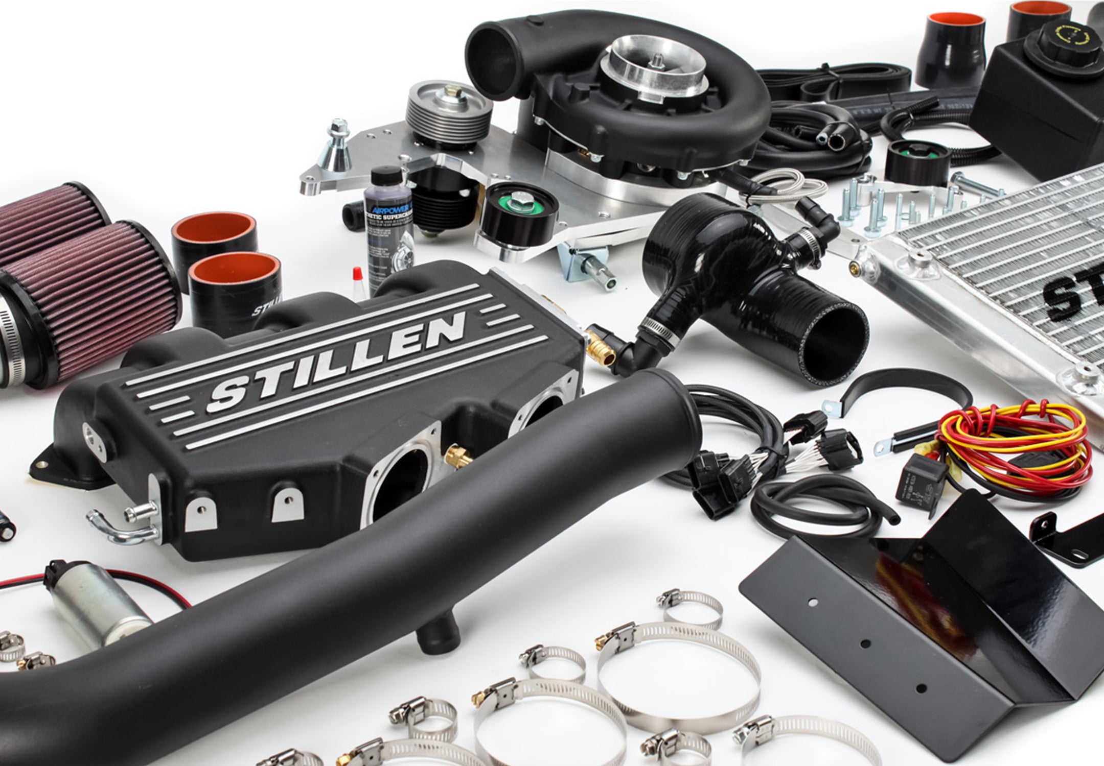 2014-2015 Infiniti Q50 Supercharger Kit - High Performance Tuned System (Black 407780B) for Racing & Street Performance Upgrades