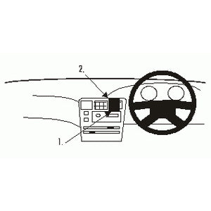 ClicOn No Holes Center Dash Mount for Toyota Corolla 1993-1997 - Universal Phone Holder for Safe Driving & GPS Navigation