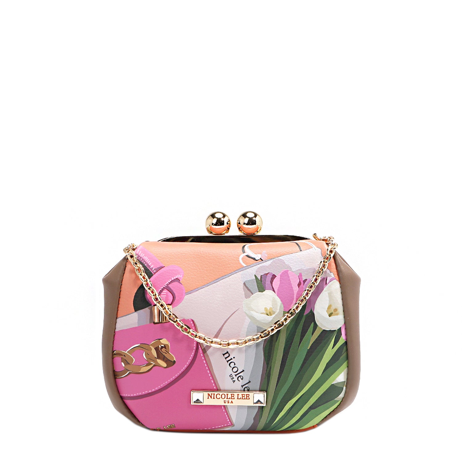 Kiss Lock Crossbody Mini Bag - Stylish & Compact Purse for Women - Perfect for Parties, Dates & Everyday Use