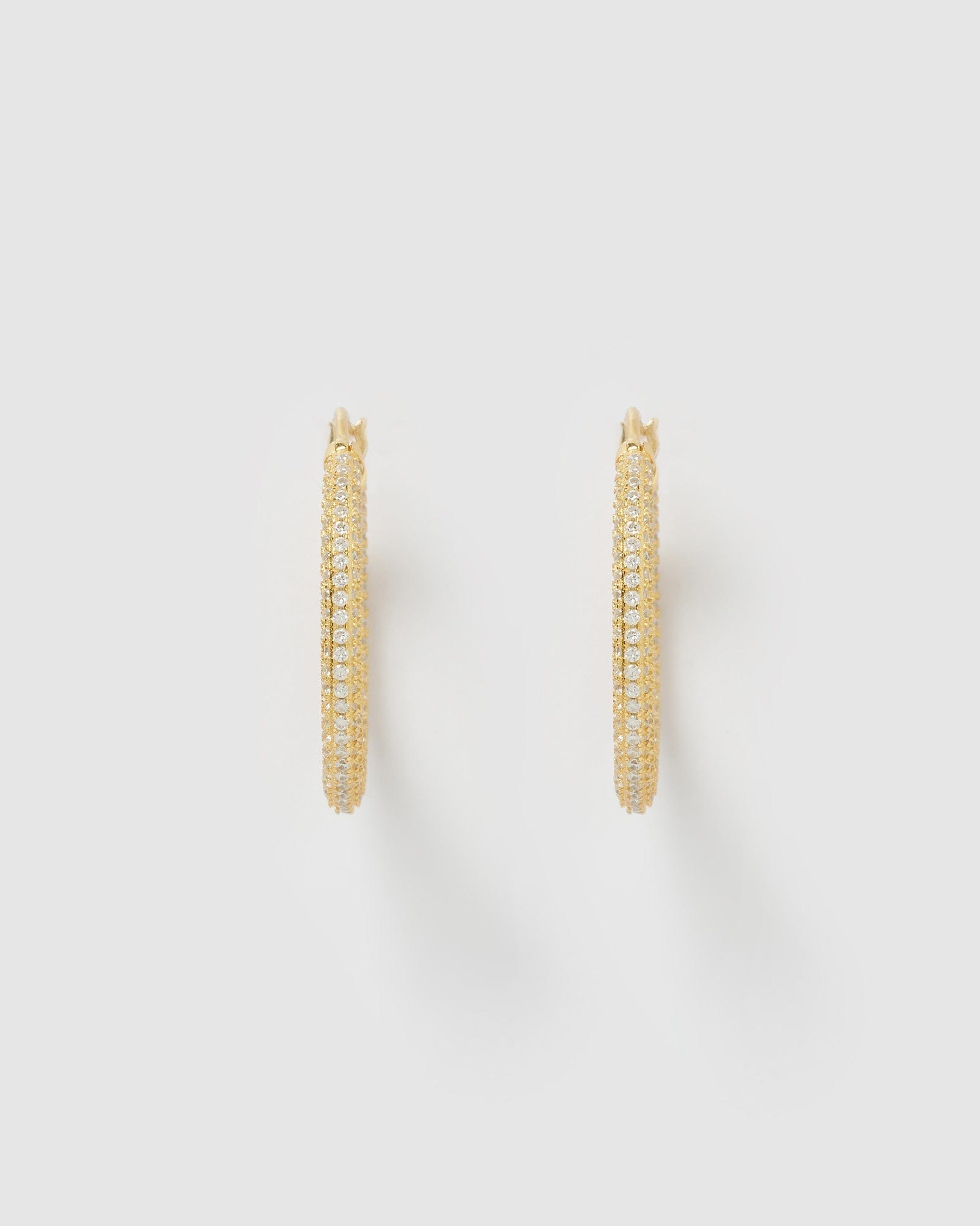 Izoa Alexa 14K Gold Hoop Earrings for Women - Elegant Everyday & Party Jewelry Gift
