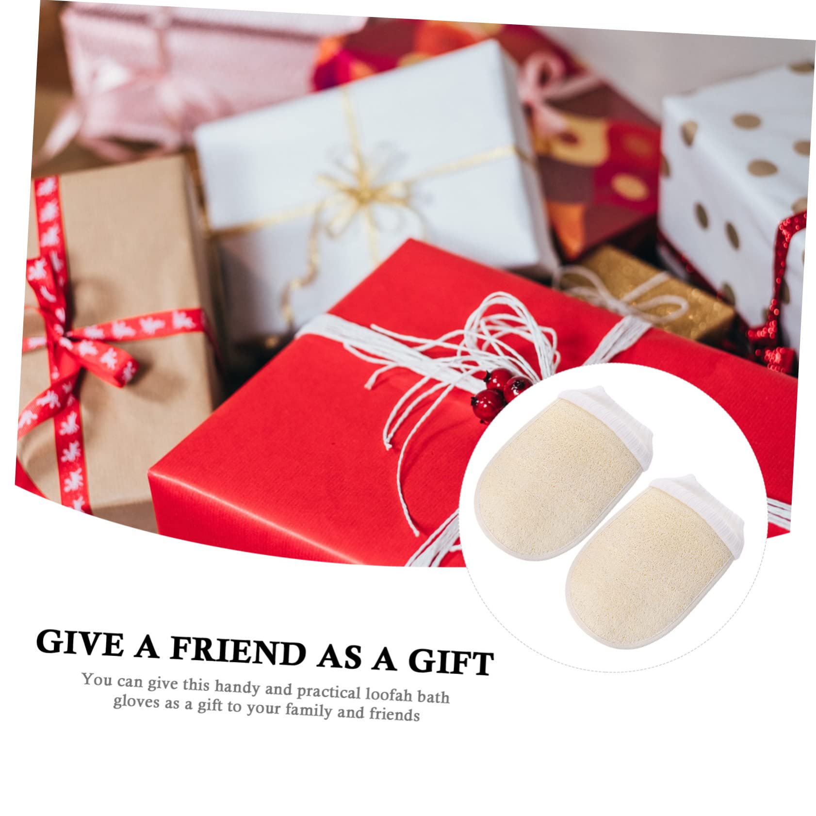 COLLBATH 2-Pack Korean Exfoliating Gloves - Body Scrub Mitts for Neck, Shoulder & Feet - Dead Skin Remover & Bath Exfoliator - Perfect for Spa, Shower & Dry Brushing Routine