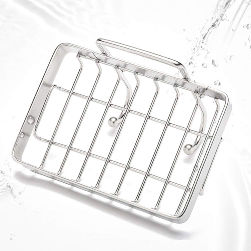 Cabilock Hanging Sponge & Soap Holder - Rustproof Bathroom Sink Storage Rack for Kitchen & Bathroom Organization (1-Pack) - Perfect for Small Spaces, RV, Dorm & Apartment Living