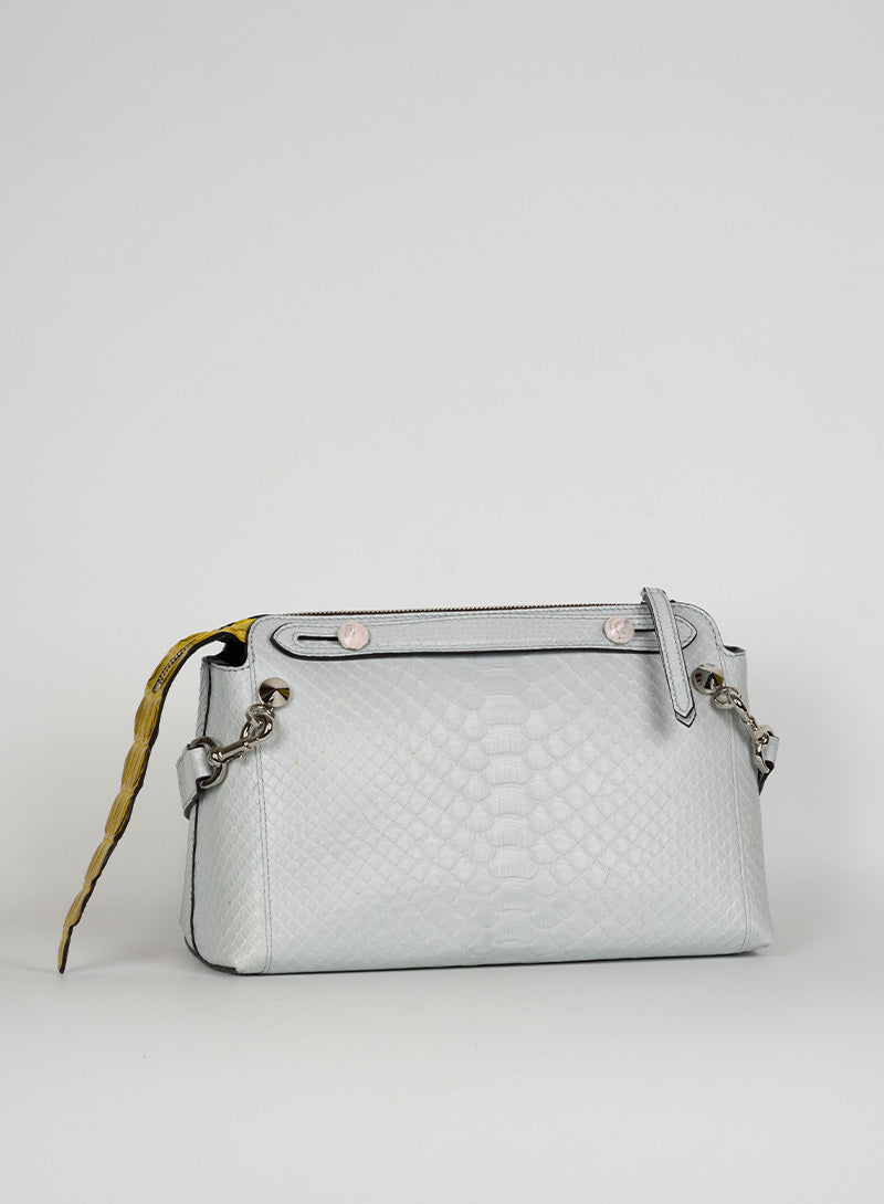 Fendi The Way Leather Handbag in Light Blue - Stylish Designer Purse for Women, Perfect for Work, Travel, and Everyday Use