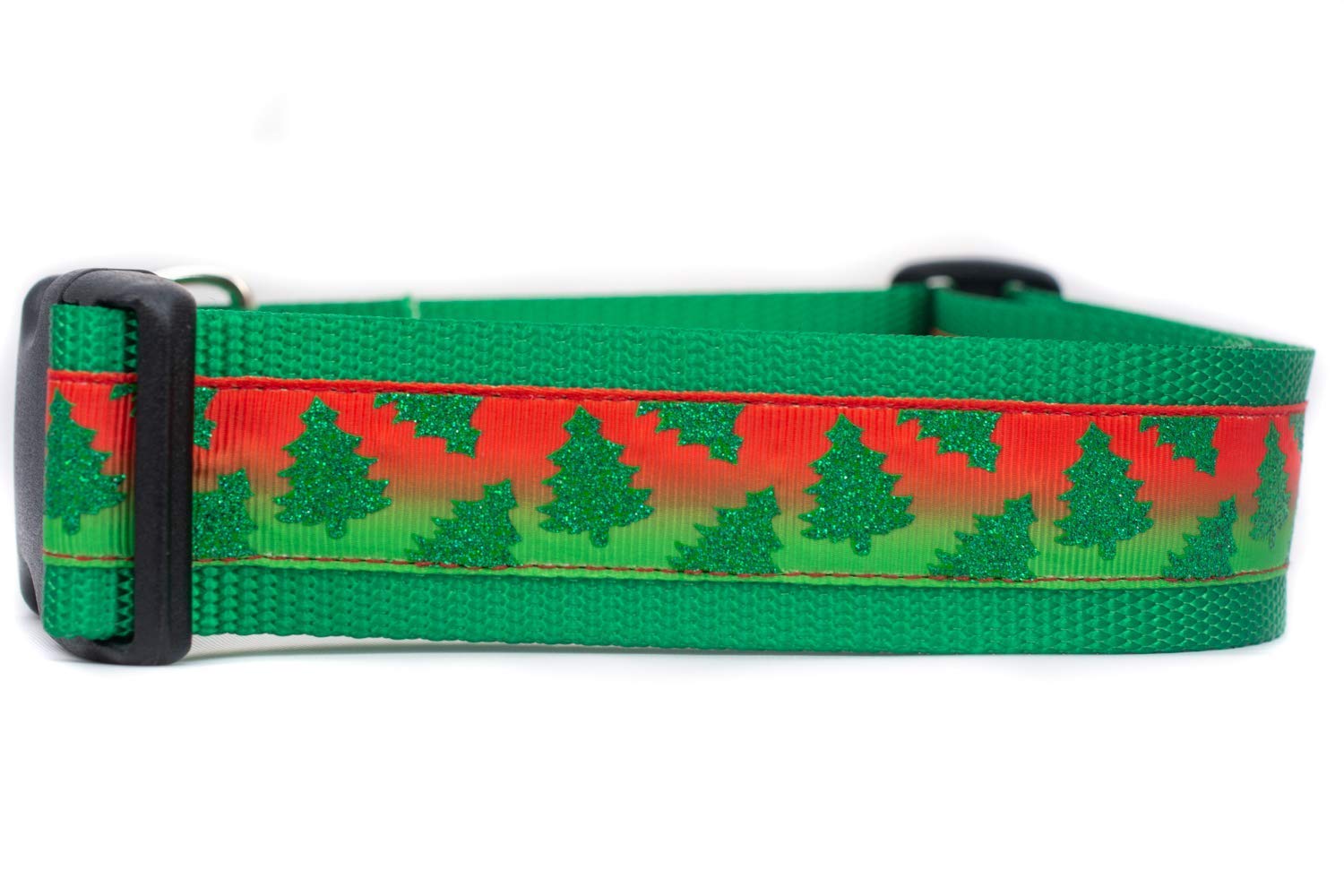 Festive Christmas Tree Pattern Dog Collar - 1