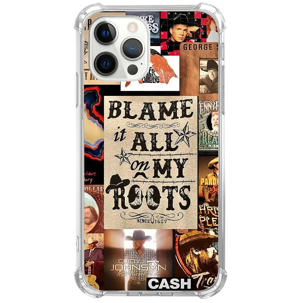 Vintage Retro Western Cowboy Phone Case for iPhone 13 Pro Max - Country Music Aesthetic TPU Bumper Cover for Men, Women & Teens | Perfect for Concerts, Rodeos & Western-Themed Events