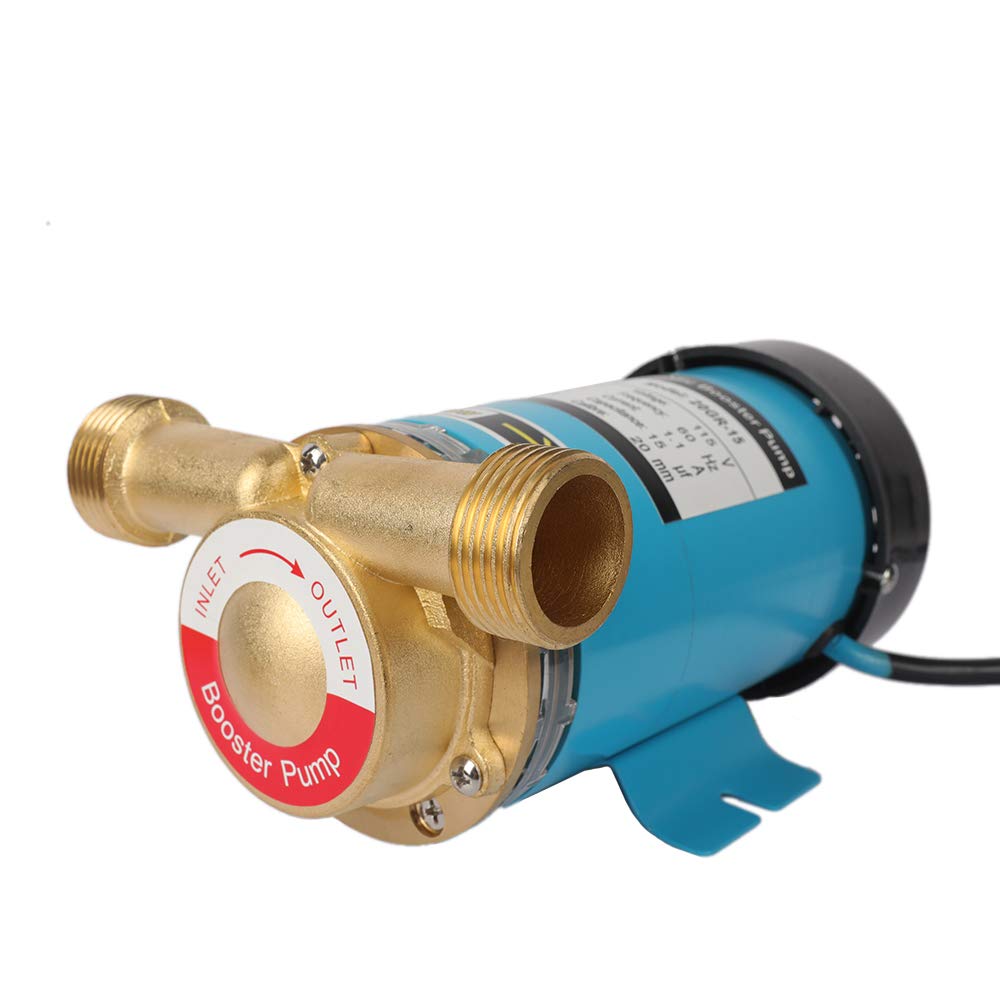 115V 120W 1 Inch Outlet Automatic Home Pressure Booster Pump with Water Flow Switch - Whole House Water System, Shower & Garden Irrigation Booster