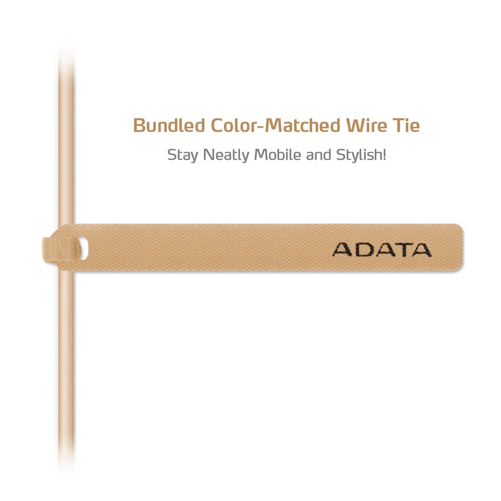 ADATA MFi Certified Aluminum Lightning Cable for iPhone, iPad - Gold (AMFIAL-100CM-CGD) | Fast Charging & Durable for Home, Office & Travel Use