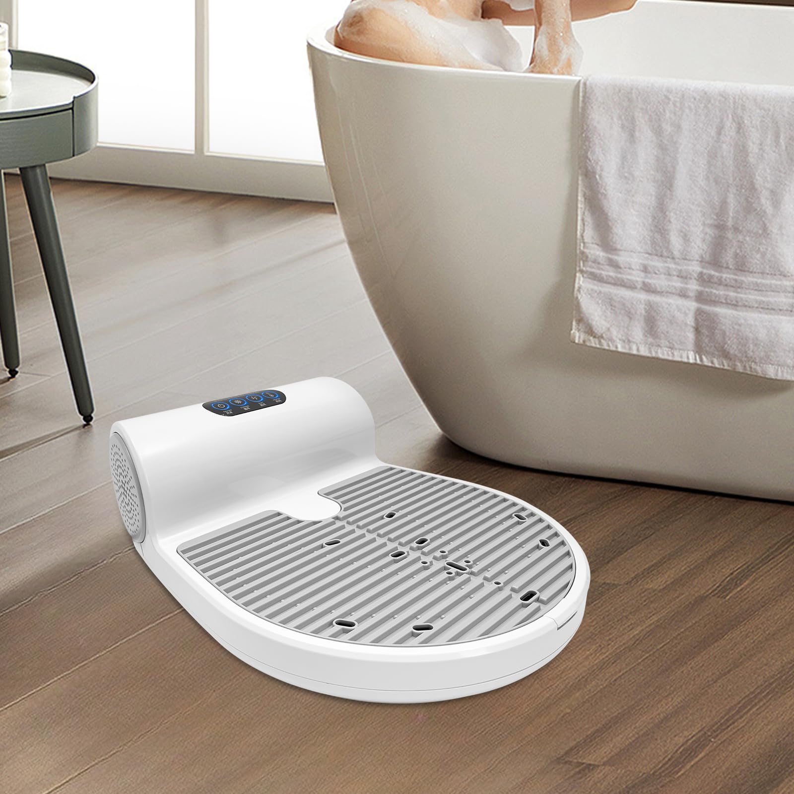 Full Body Dryer for Home Use - Waterproof Shower & Feet Dryer with Touch Screen, 2 Adjustable Wind Speeds - Perfect After Bath, Spa, Swimming & Pedicure (White)