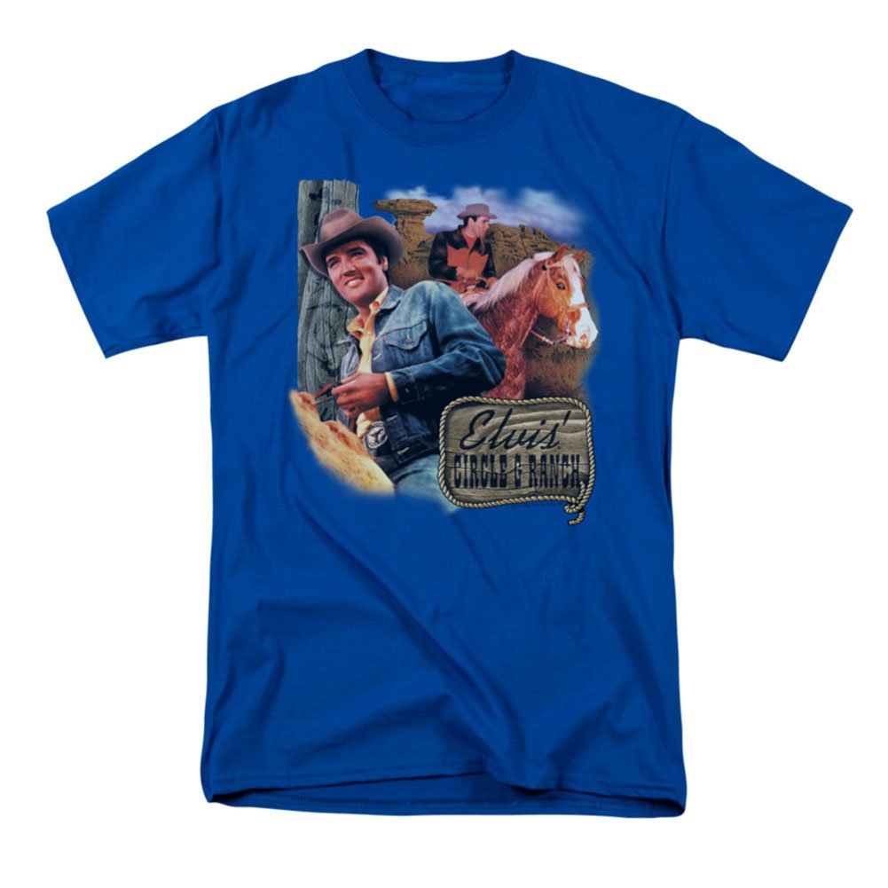 Elvis Presley Vintage Ranch T-Shirt - Soft Cotton XL Size for Men - Perfect for Concerts, Casual Wear & Retro Fashion