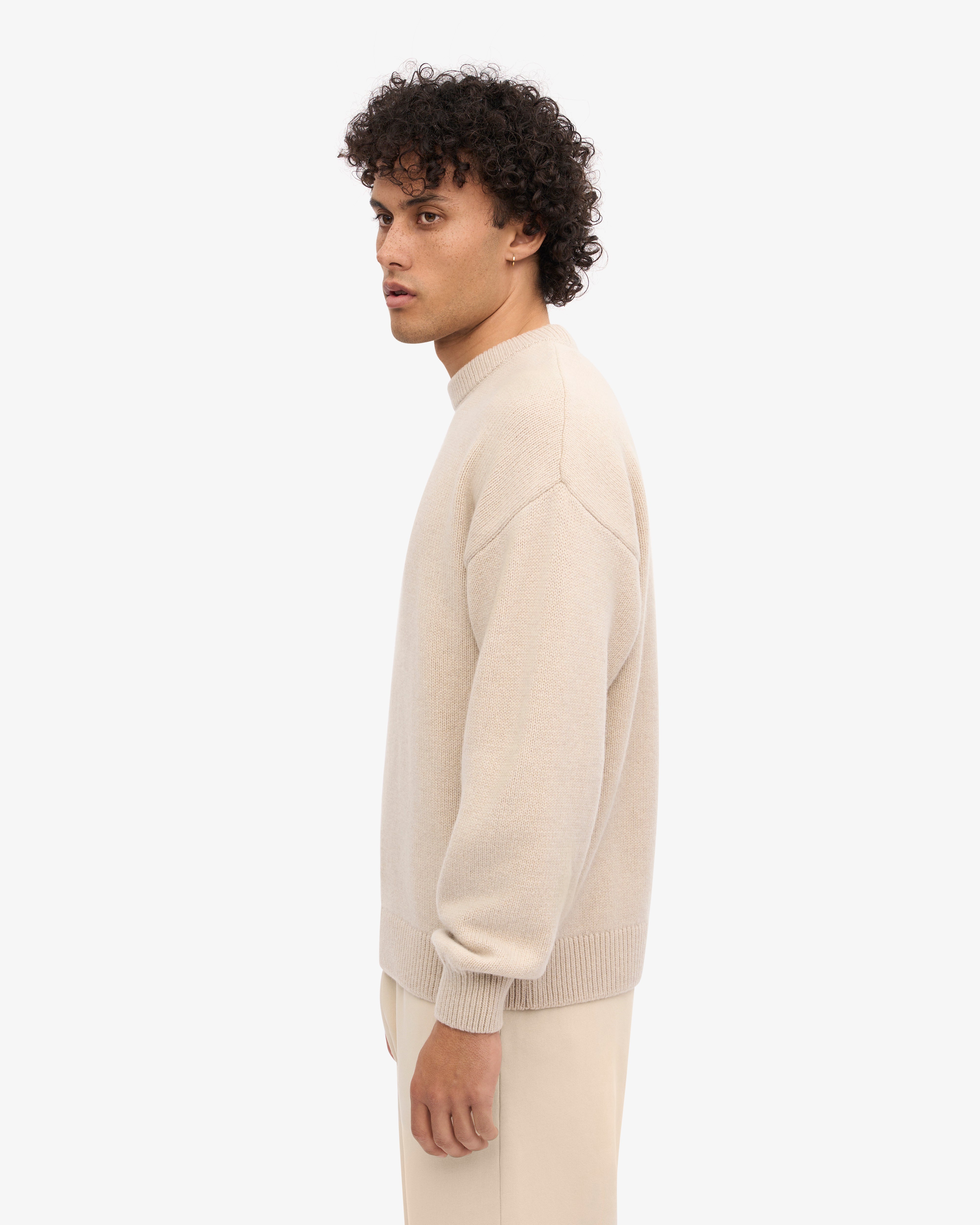 Premium Oversized Merino Wool Sweater - Soft Ivory White Crewneck Pullover for Women | Cozy Winter Wear, Casual Outfits & Layering Essentials