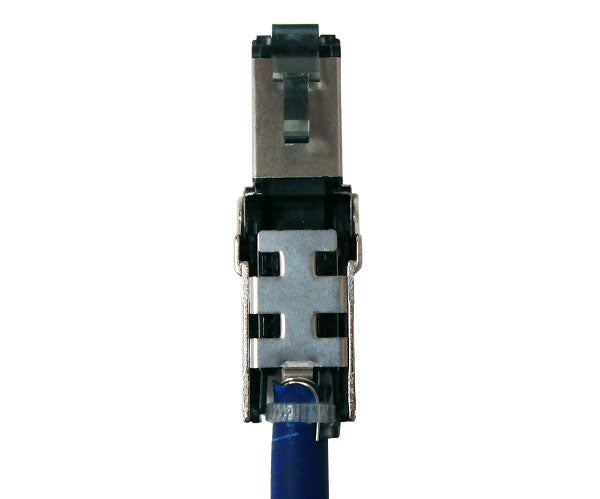 Premium CAT6A/CAT7 Shielded RJ45 Ethernet Connector - Slim 9mm OD for PoE+ Networks - Ideal for High-Speed Data Centers, Office Networks & Home Theater Installations