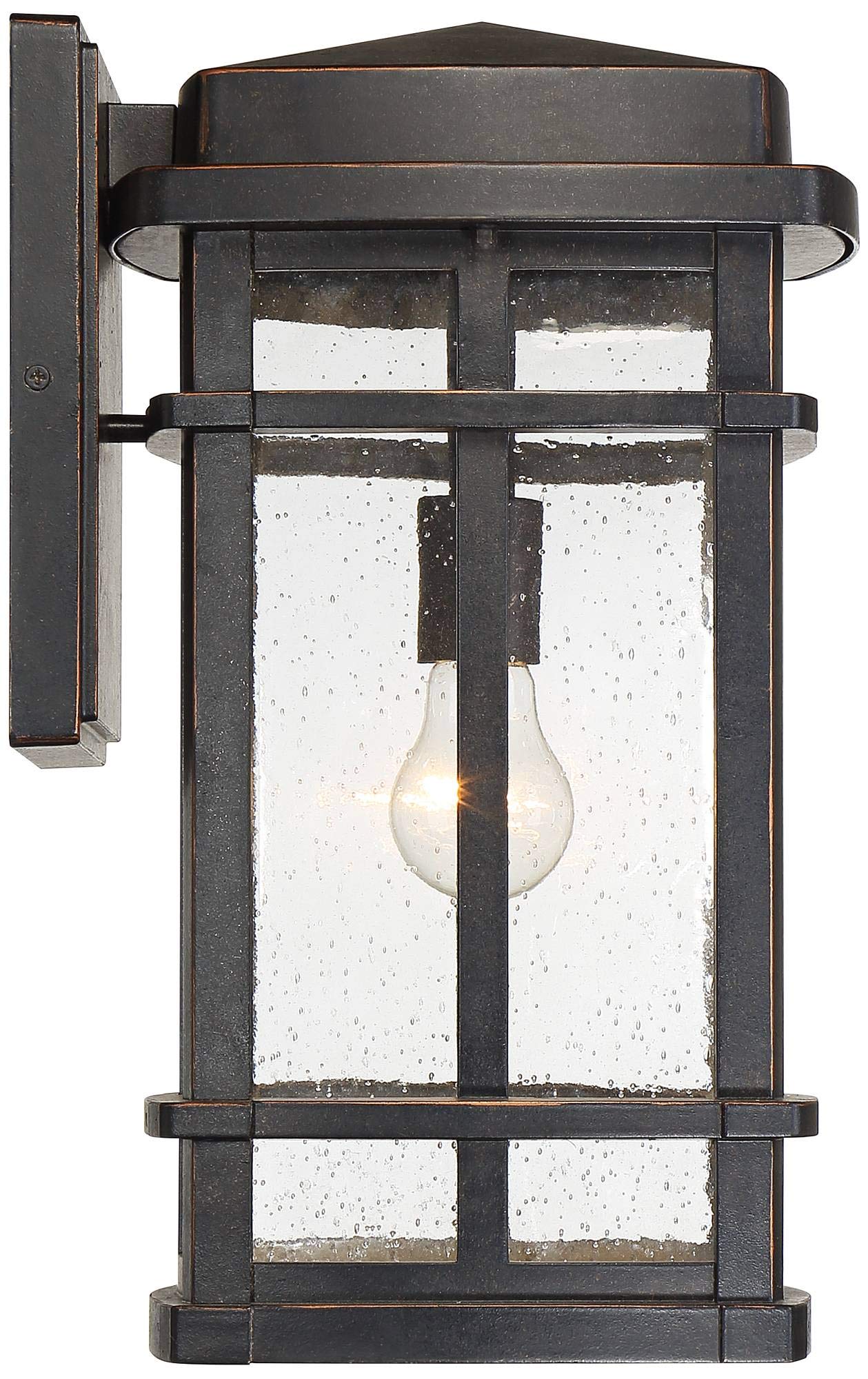 John Timberland Neri Mission Industrial Box-Shaped Outdoor Wall Light Fixture - Oil Rubbed Bronze 16