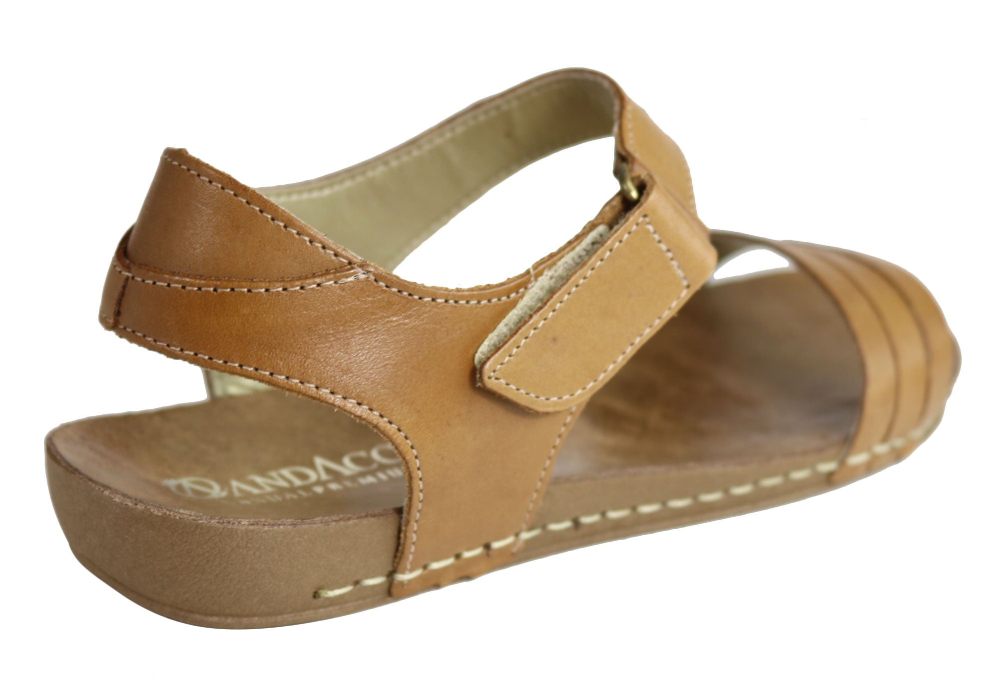 Andacco Canni Women's Comfortable Flat Leather Sandals - Handmade in Brazil - Perfect for Beach, Vacation & Summer Outfits
