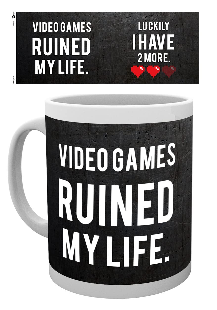 GB Eye Gaming 'Ruined My Life' Funny Novelty Coffee Mug - Perfect Gift for Gamers & Office Humor - Great for Coffee, Tea & Work Breaks