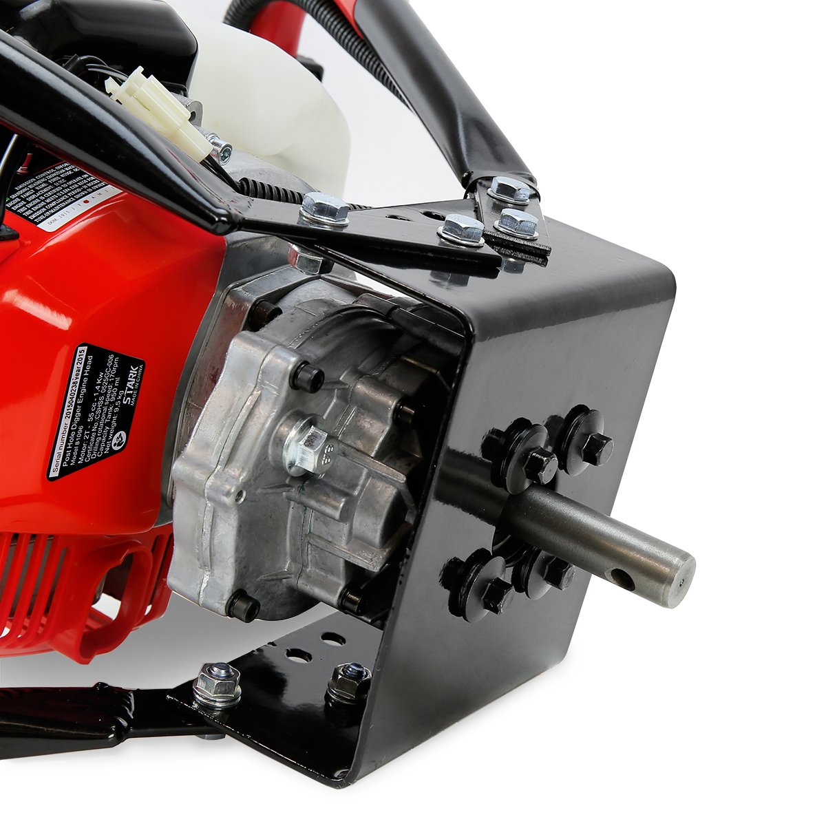 XtremepowerUS 55cc 2-Stroke Gas Powered Post Hole Digger with 4