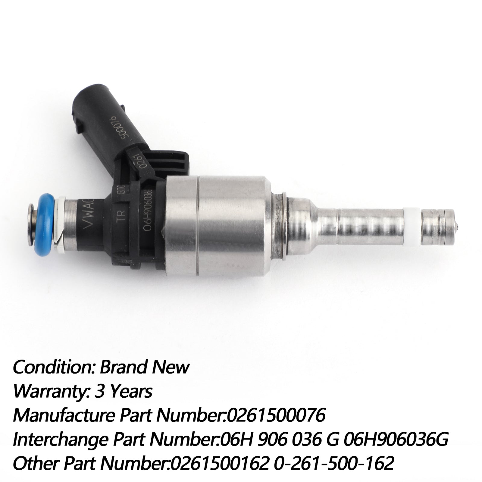 4pcs Fuel Injectors for Audi A4 A3 A5 TT & VW T5 Eos CC 2.0L Turbo - Replacement Part 0261500076 06H906036G - Compatible with Direct Injection Engines | Perfect for Performance Upgrades & Engine Maintenance