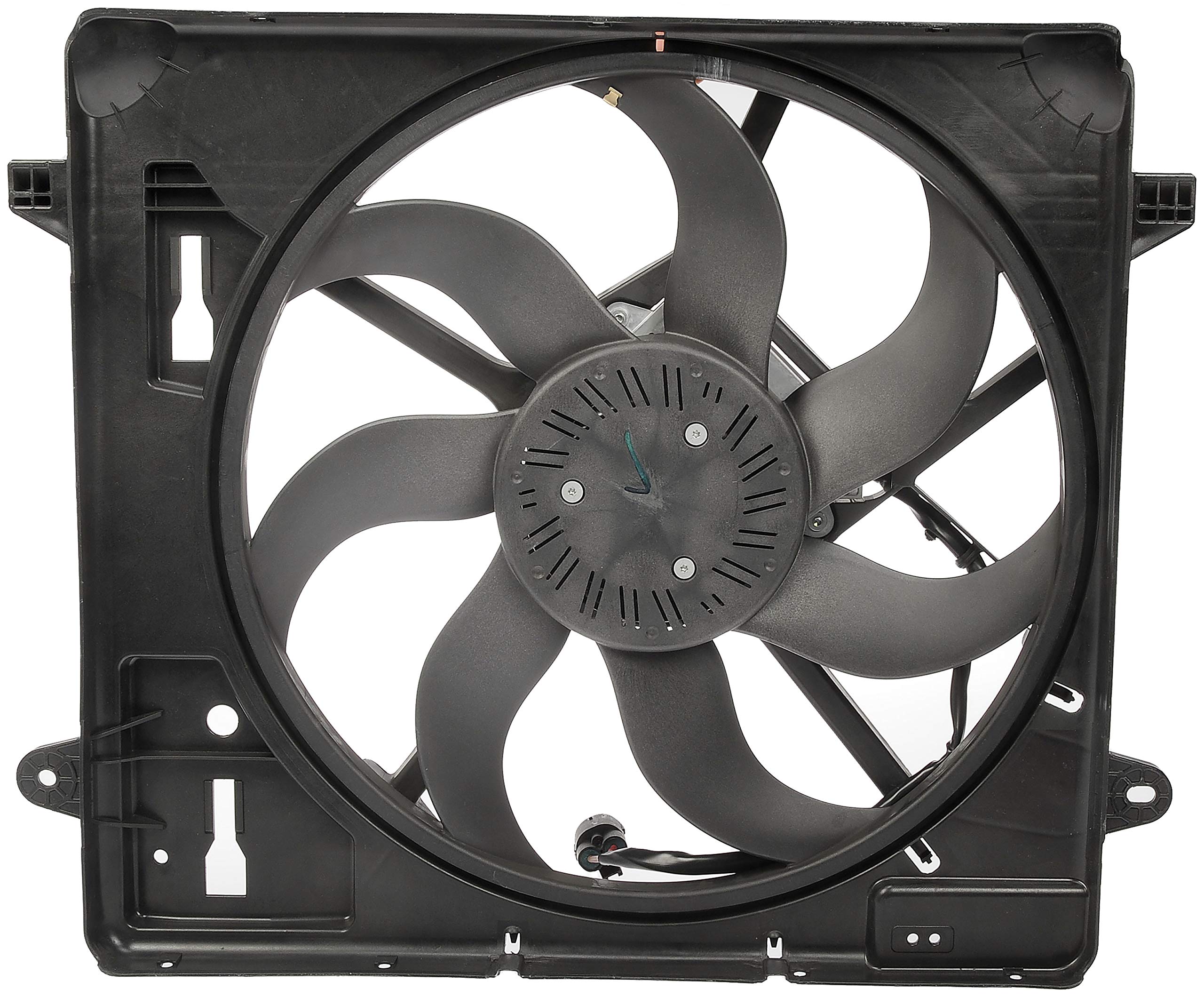 Dorman 621-601 Engine Cooling Fan Assembly Replacement for Jeep Wrangler, Cherokee & Grand Cherokee - High Performance Cooling System Part for Off-Roading & Hot Weather Driving