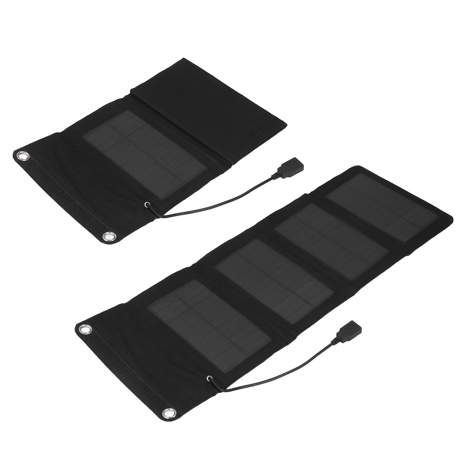 EXCLUZO Foldable Solar Charger - High Efficiency Portable Solar Panel for Outdoor, Camping, Hiking, RV, Boat, Motorcycle & Emergency Power Backup