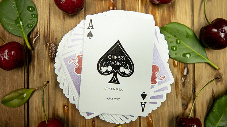 Cherry Casino Desert Inn Purple Playing Cards - Premium Quality for Poker, Blackjack & Casino Night Games