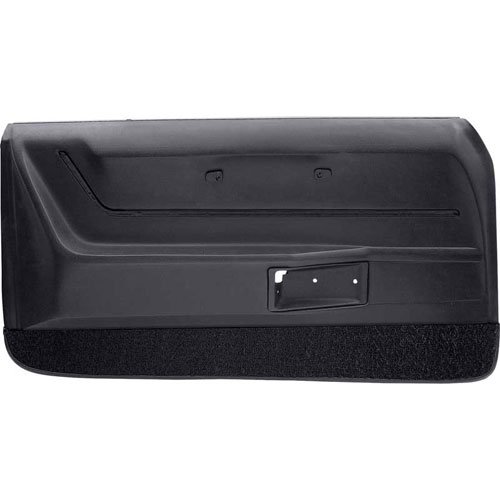1968-1969 Chevy Camaro Deluxe Door Panels - Black Interior Upgrade with Matching Carpet for Classic Car Restoration & Customization | Perfect for Muscle Car Enthusiasts & Auto Show Display