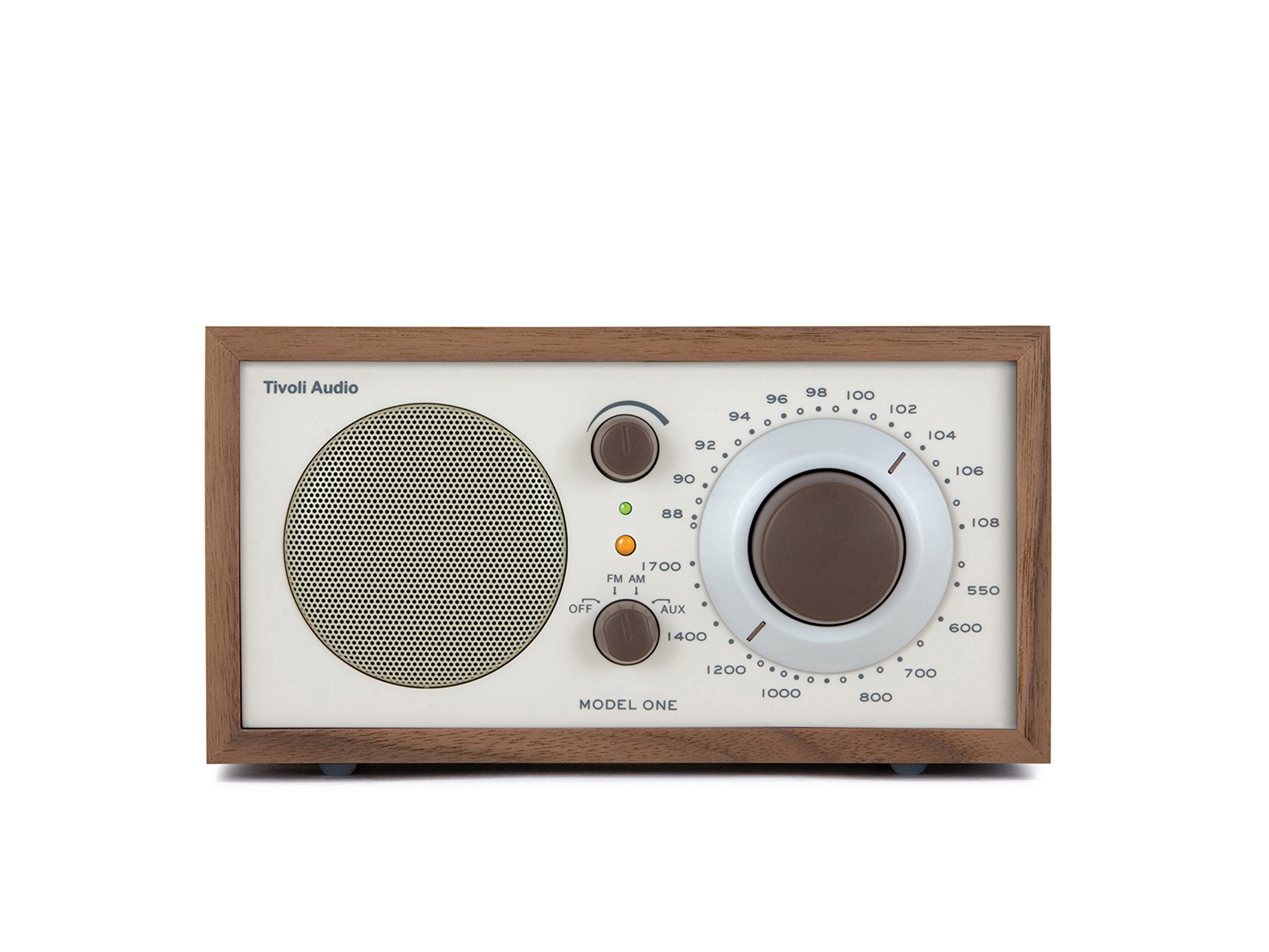 Tivoli Audio Model One AM/FM Table Radio - Classic Walnut Wooden Design, 2.4 lbs | Vintage Style Home & Office Radio for Music, News & Relaxation | Perfect for Bedroom, Kitchen, Living Room & Workspace