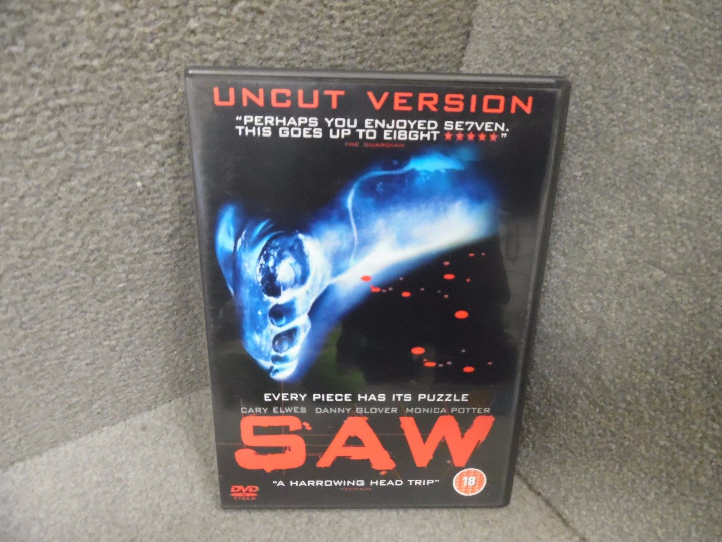 Saw DVD - Horror Movie Thriller Film for Halloween Movie Nights & Scary Film Collections