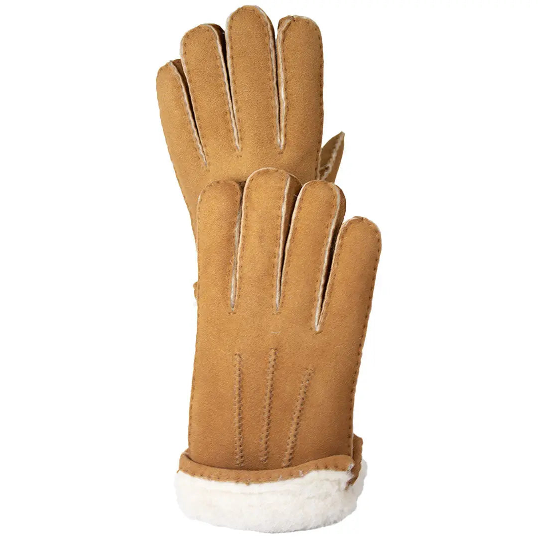 Premium BOL Men's Hand-Stitched Merino Sheepskin Leather Gloves - Winter Warm Driving & Outdoor Activities