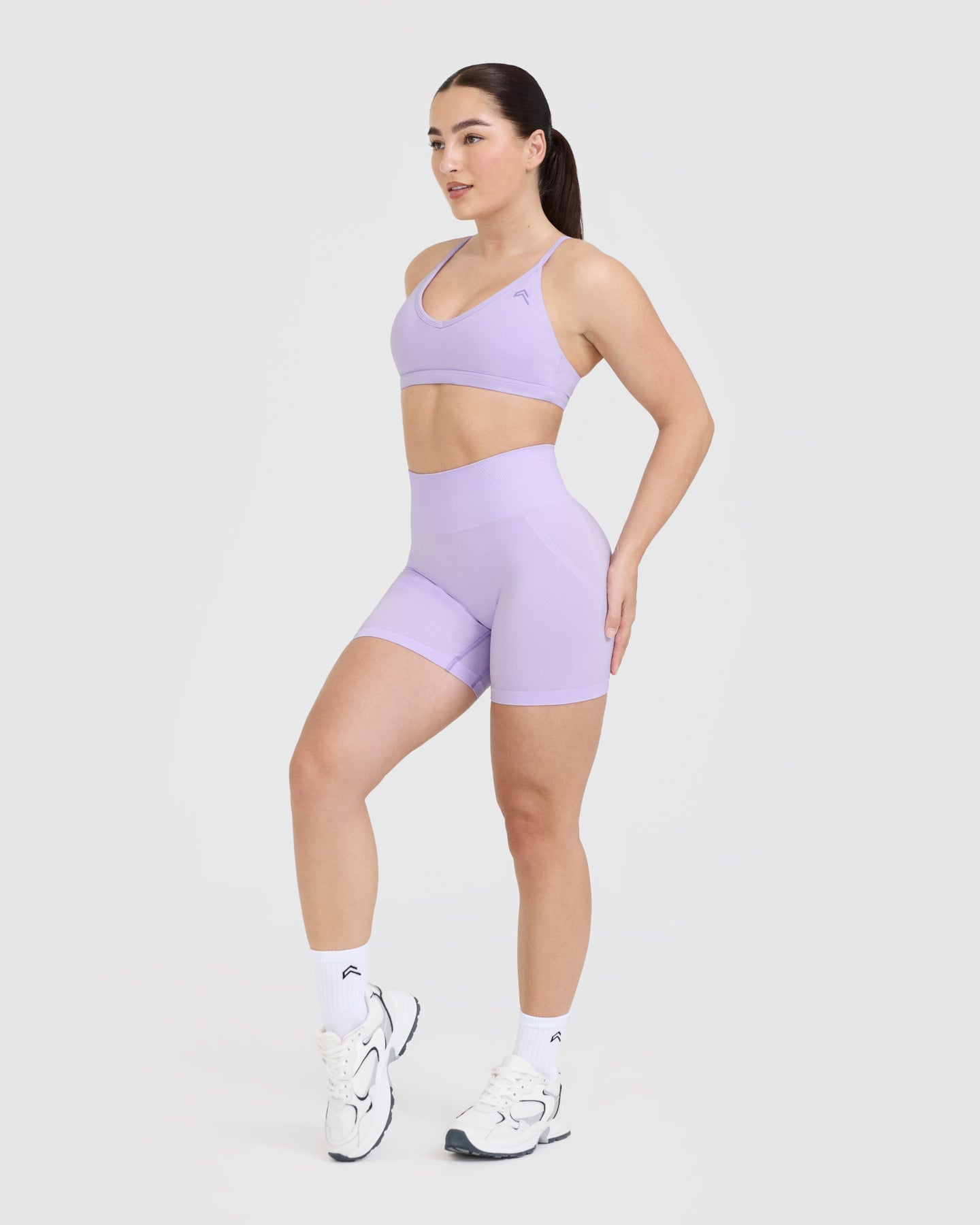Timeless Strappy Bralette - Comfortable Wireless Lace Bralette in Lavender Purple | Perfect for Yoga, Lounge Wear & Everyday Comfort