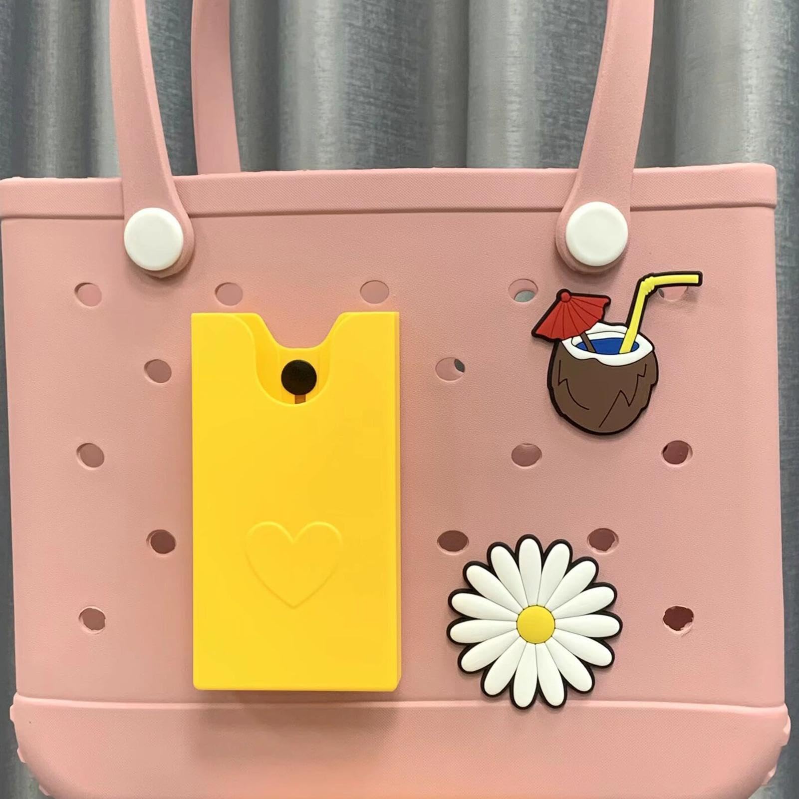 Soft Silicone Charm & Phone Storage Pocket - Removable Beach Bag Decoration Chain for Smartphones | Perfect for Pool Parties, Beach Trips & Outdoor Adventures