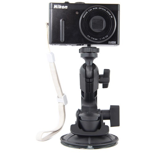 Delkin Fat Gecko Mini Camera Mount - Universal Suction Cup Mount for DSLR, Camcorder, Action Cam - Perfect for Car, Window, Wall & Smooth Surface Mounting