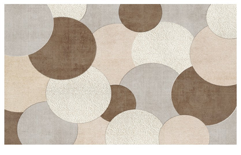 Modern Geometric Area Rugs - Non-Slip Contemporary Carpet for Bedroom, Living Room & Dining Room - Soft Boho Home Decor for Cozy Interior Design