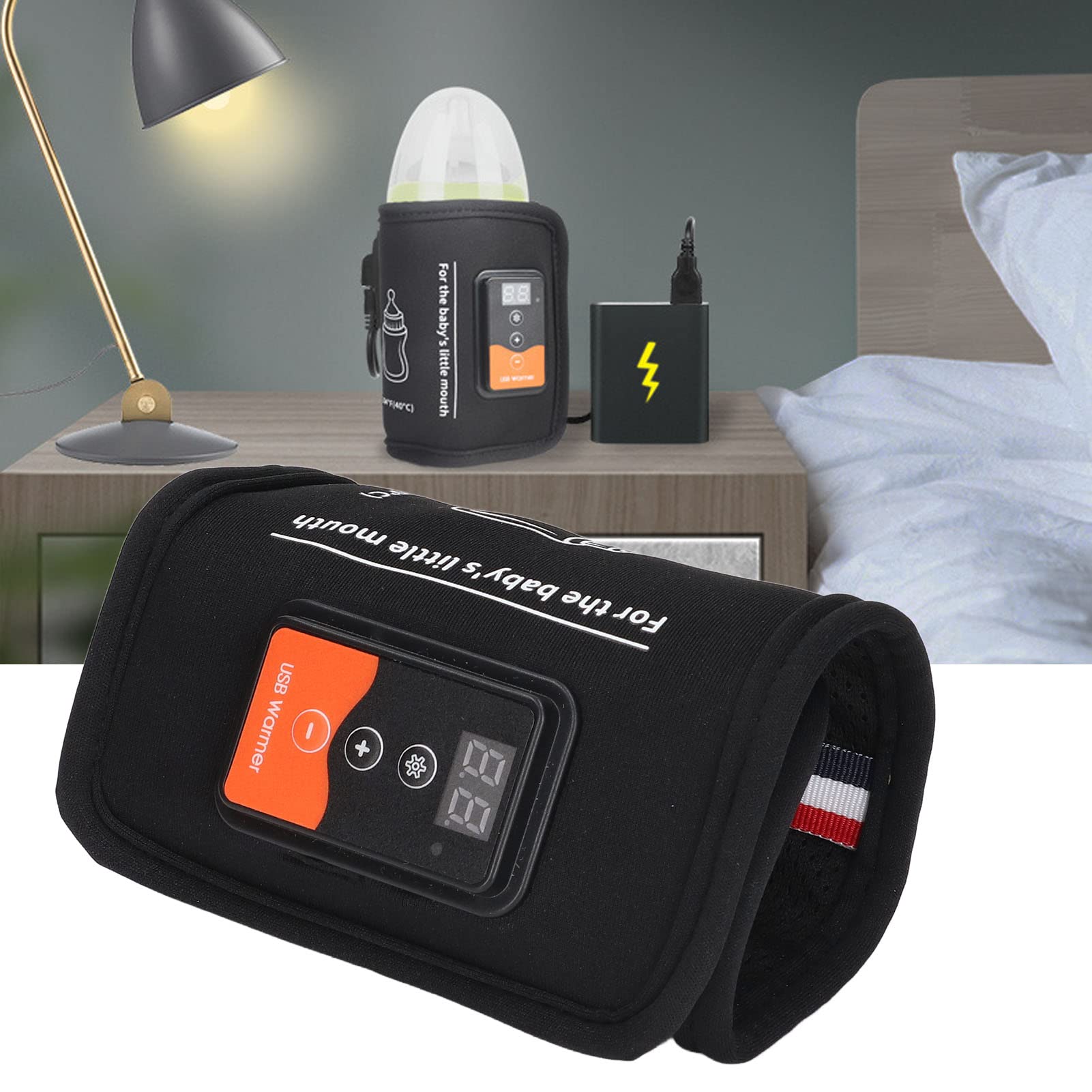 Portable USB Baby Bottle Warmer for Travel & Home - Fast Heating, Constant Temperature, Insulated Milk Warmer for On-the-Go Parents | Perfect for Car, Office & Nursery Use