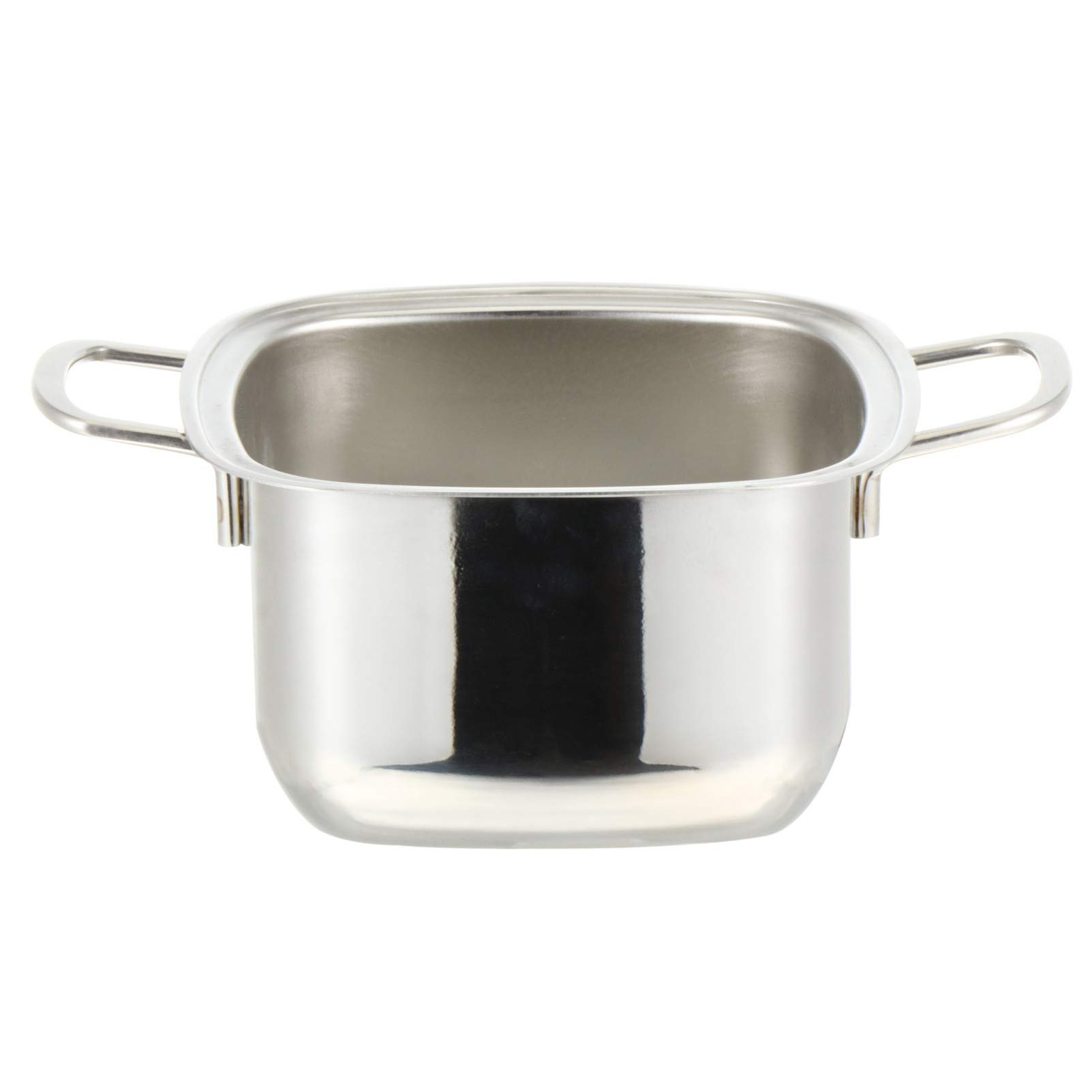 Stainless Steel Shabu Shabu Hot Pot with Divider - 22.5x16x9cm Induction & Gas Stove Compatible - Perfect for Family Dinners, Asian Cuisine & Hot Pot Parties
