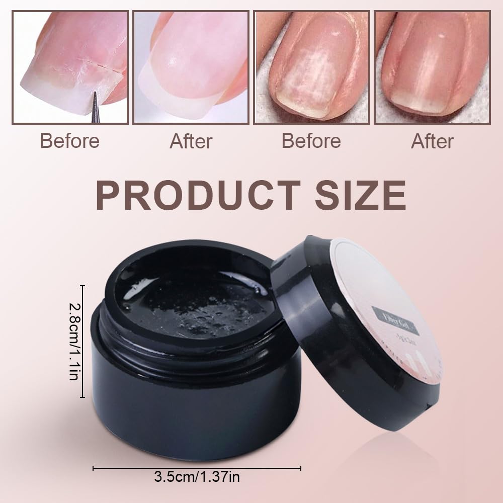 Nail Repair Protection Gel - Strengthening Treatment for Split & Cracked Natural Nails | Quick Fix Broken Nail Repair Kit with Instant Healing Gel | Perfect for Salon Professionals & At-Home Nail Care