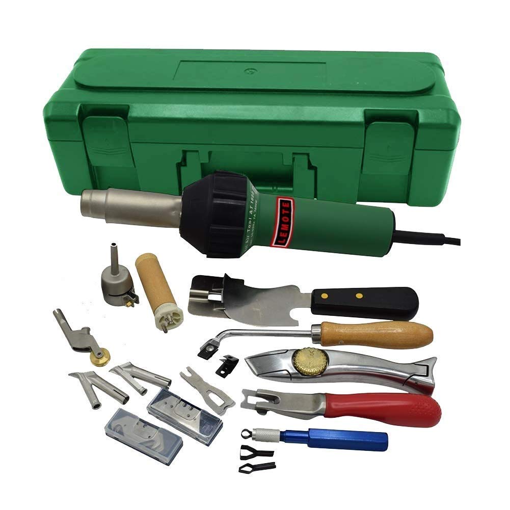 110V 1600W Hot Air Gun Welding Torch Kit - Professional Plastic Welder & Roofing Repair Tool for DIY Projects, Home Improvement, and Automotive Repairs
