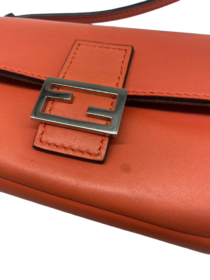 Authentic Fendi Nappa Leather Micro Baguette Bag - Luxury Designer Crossbody Purse for Women | Perfect for Parties, Date Nights & Special Occasions