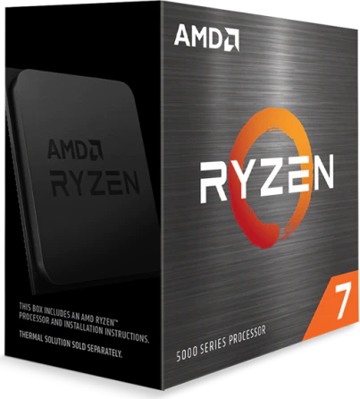 AMD Ryzen 7 5800X 8-Core 16-Thread Desktop Processor - 3.8GHz Base, 4.7GHz Boost, 36MB Cache, AM4 Socket - Perfect for Gaming, Streaming & Content Creation