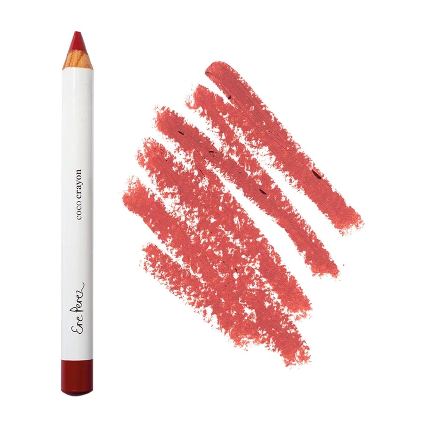 Ere Perez Coco Crayon Rebel - Vegan Lip & Cheek Tint for Natural Makeup Look | Perfect for Everyday Wear & Special Occasions
