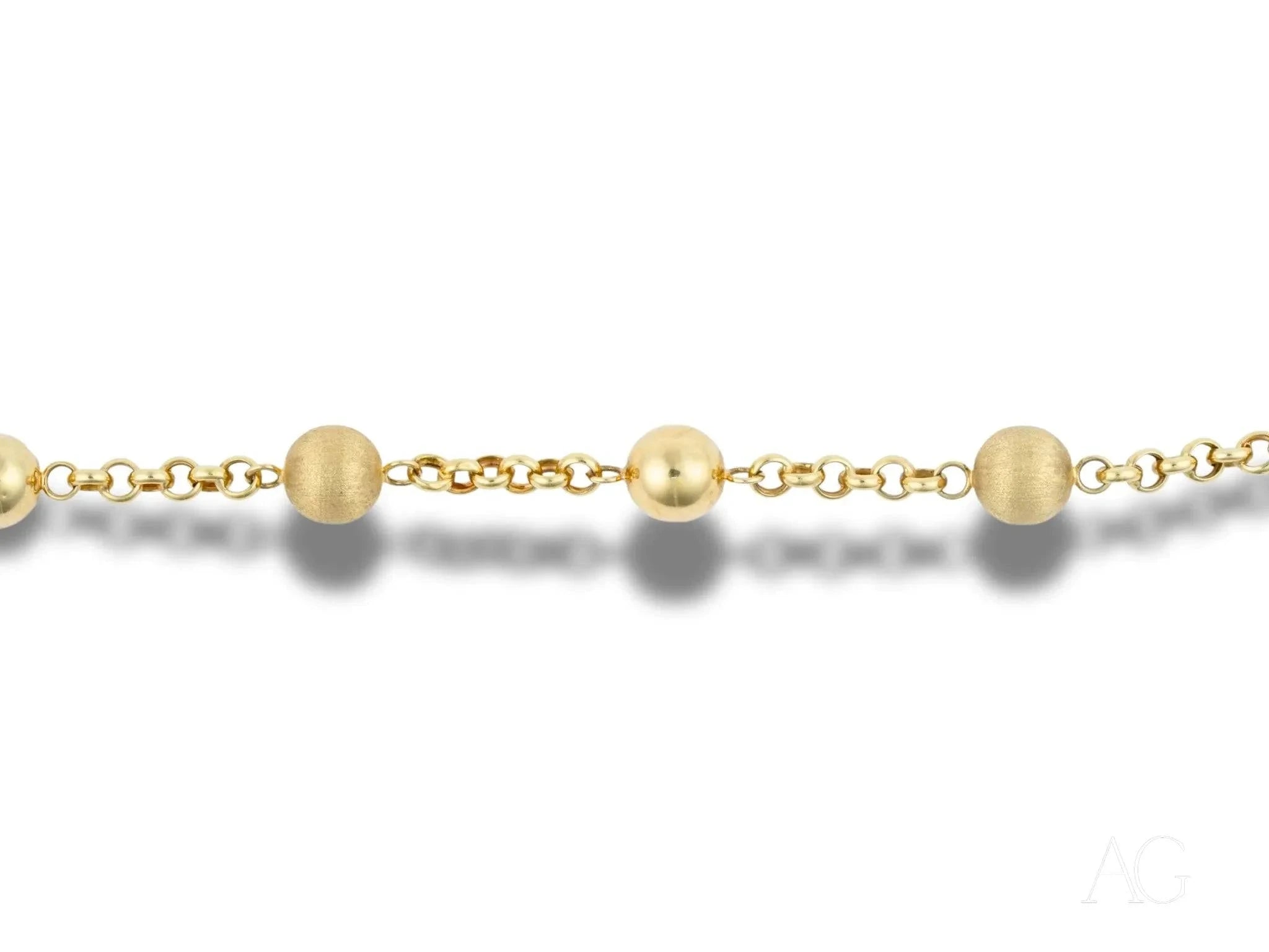 18K Solid Gold Women's Bracelet with Spring Ring Clasp - Elegant Jewelry Gift for Her, Perfect for Anniversaries, Weddings & Special Occasions