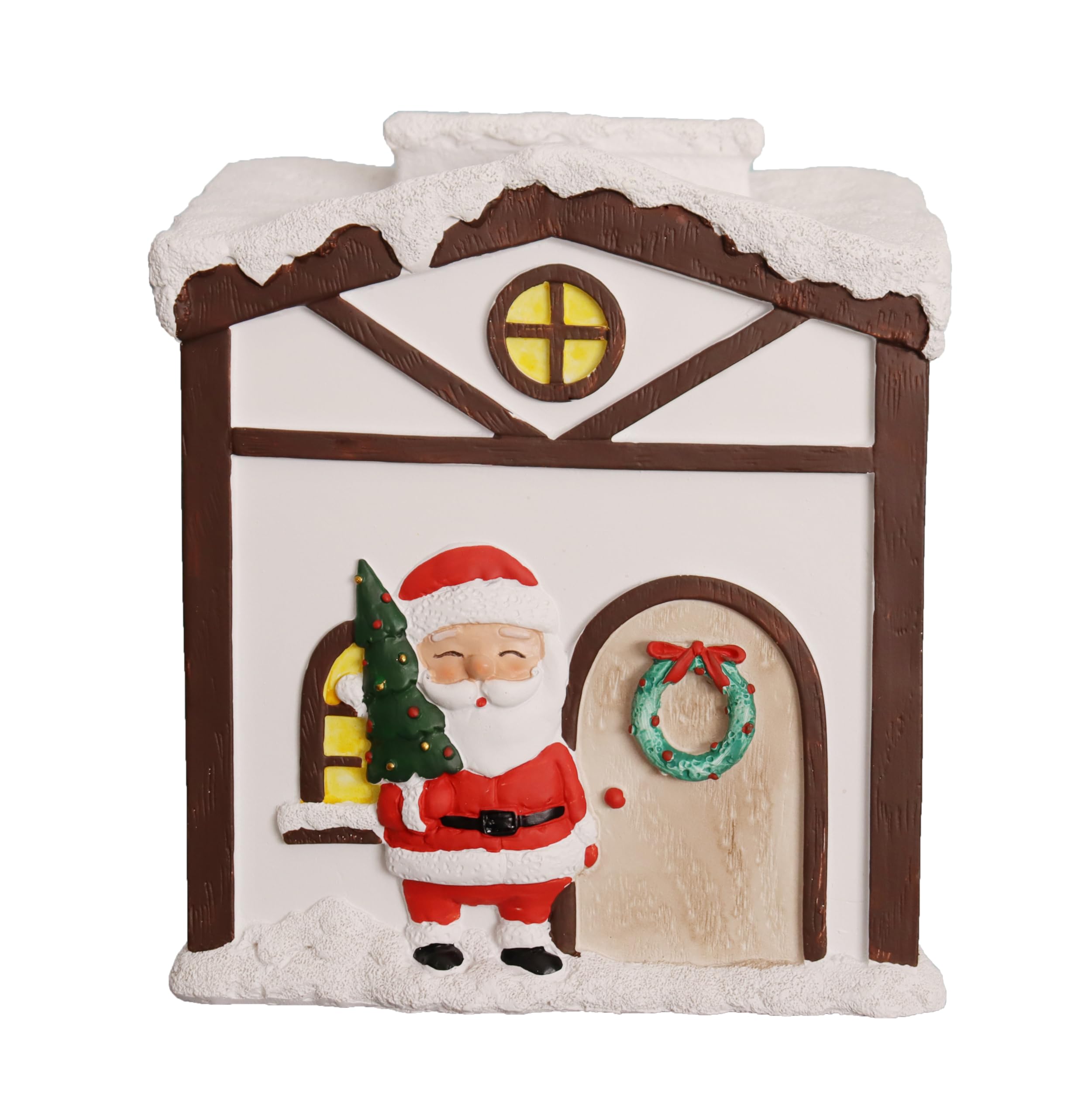 Christmas Tissue Box Cover - Unique Cube Design Kleenex Holder for Countertops, Bedroom & Living Room | Holiday Home Decor Gift Idea | Perfect for Christmas Decorations, Parties & Cozy Winter Nights