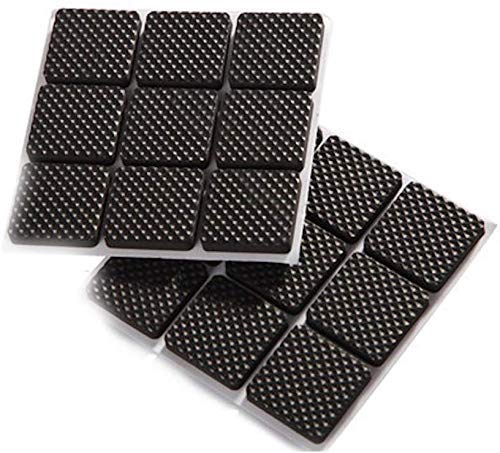 VOLO Non-Slip Self-Adhesive Square Felt Pads - 32 Pack Black Furniture Floor Protectors for Chairs, Sofas & Tables - Noise Reduction, Scratch Prevention & Surface Protection (Ideal for Hardwood Floors & Tile)