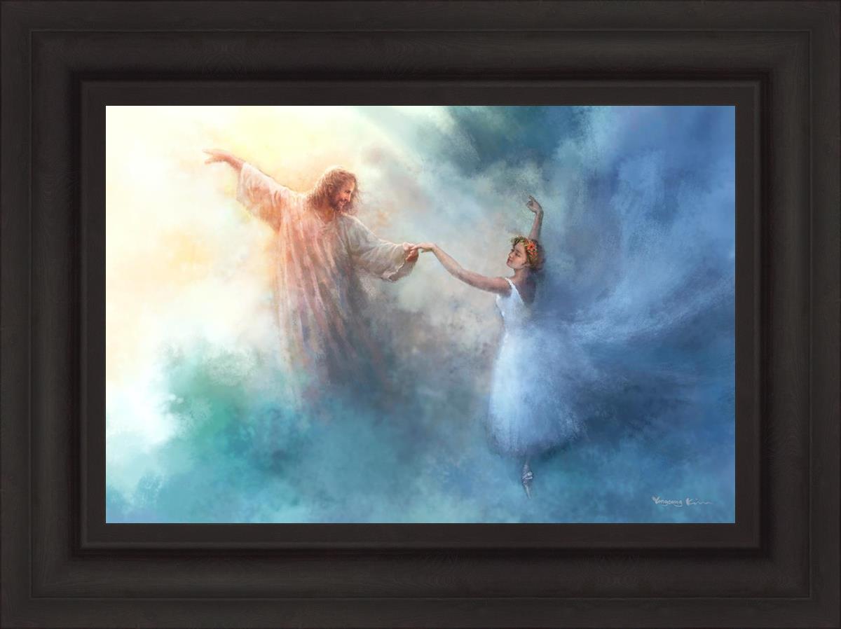 A Pas De Deux By Yongsung Kim - Ballet Dance Art Print - Elegant Wall Decor for Home, Office & Dance Studios