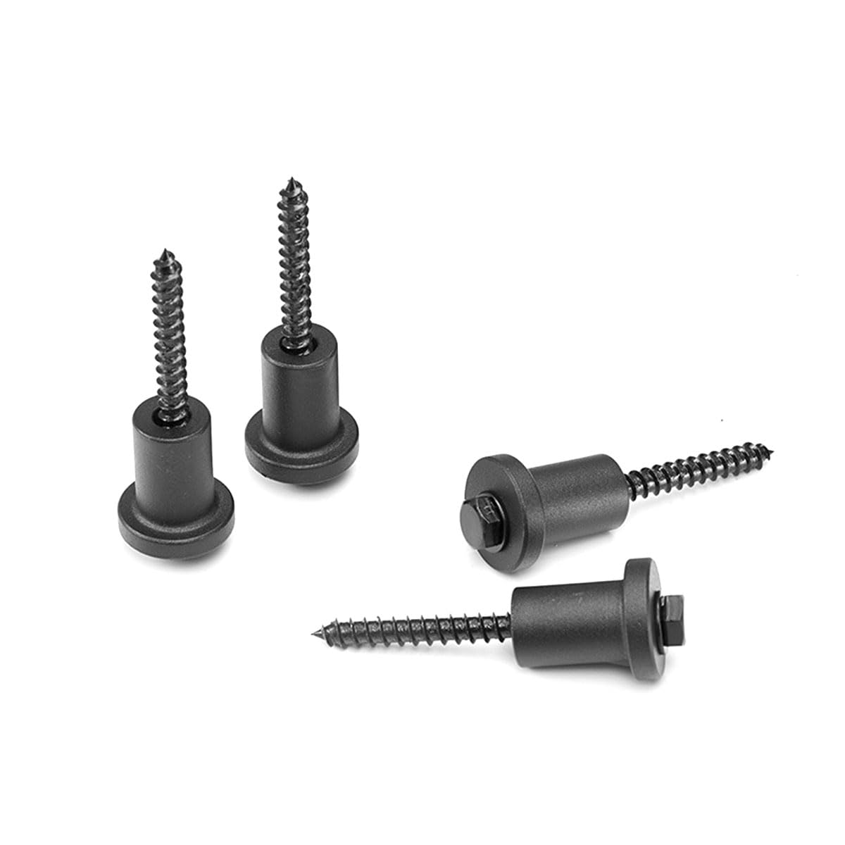 4 Pcs Sliding Barn Door Wall Spacer Kit - Carbon Steel Replacement with Screws for Sliding Barn Door Hardware - 30mmx35mm Metal Track Connector - Perfect for Home, Office and Barn Door Installation