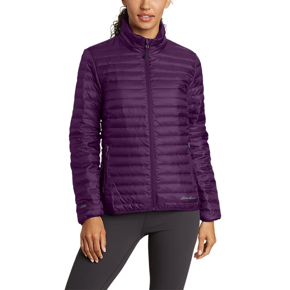 Eddie Bauer Women's Microlight Down Jacket - Lightweight Warm Winter Coat, Water-Resistant, Packable for Travel & Outdoor Activities | Perfect for Hiking, Camping & Cold Weather Adventures