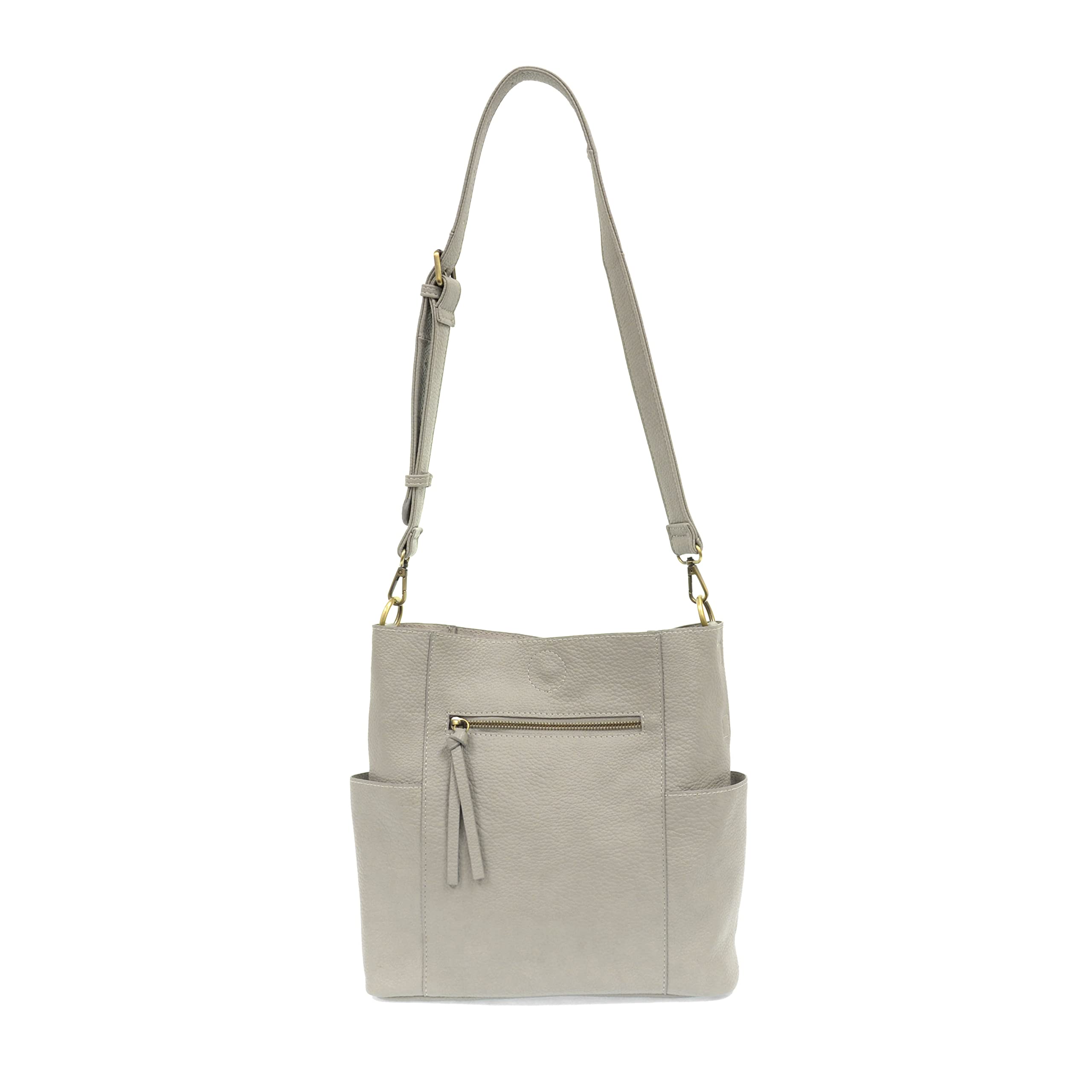 Joy Susan Side-Pocket Bucket Bag - Kayleigh Crossbody Purse for Women | Fashionable Leather Shoulder Bag with Adjustable Strap | Perfect for Work, Travel & Everyday Use
