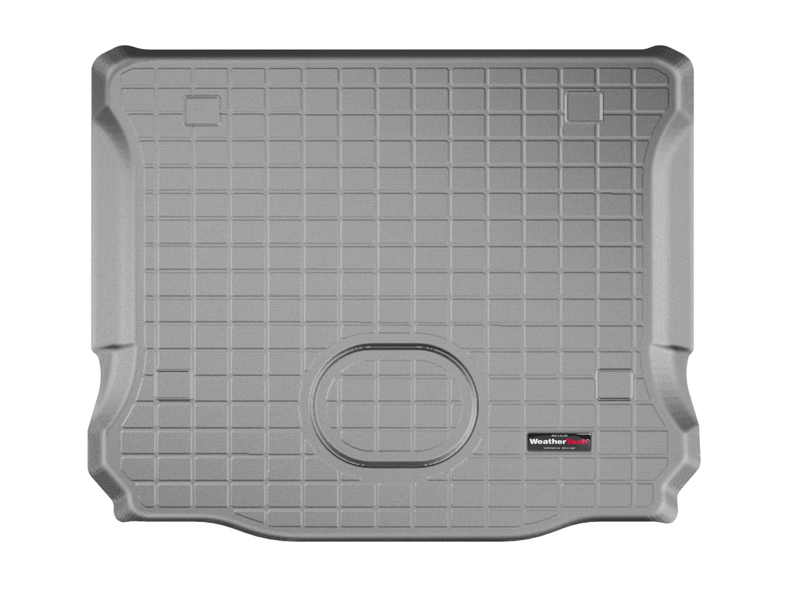 WeatherTech Cargo Trunk Liner for Jeep Wrangler JK Unlimited 4-Door & Wrangler Unlimited 4-Door - Heavy Duty Custom Fit Behind 2nd Row (Model 42745) - Grey Waterproof Car Mat - Perfect for Road Trips, Camping & Outdoor Adventures